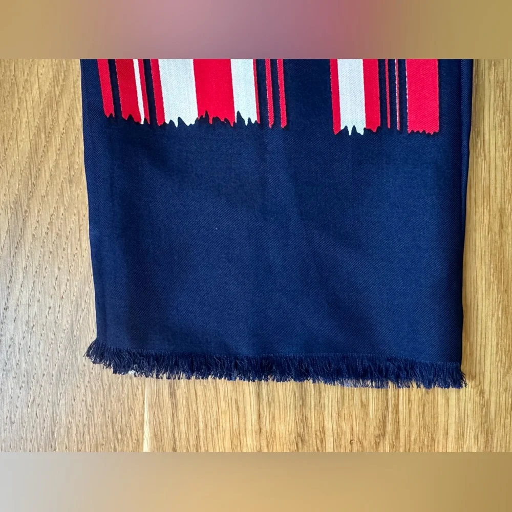 ❤️ Red, White & Blue Striped Scarf ❤️